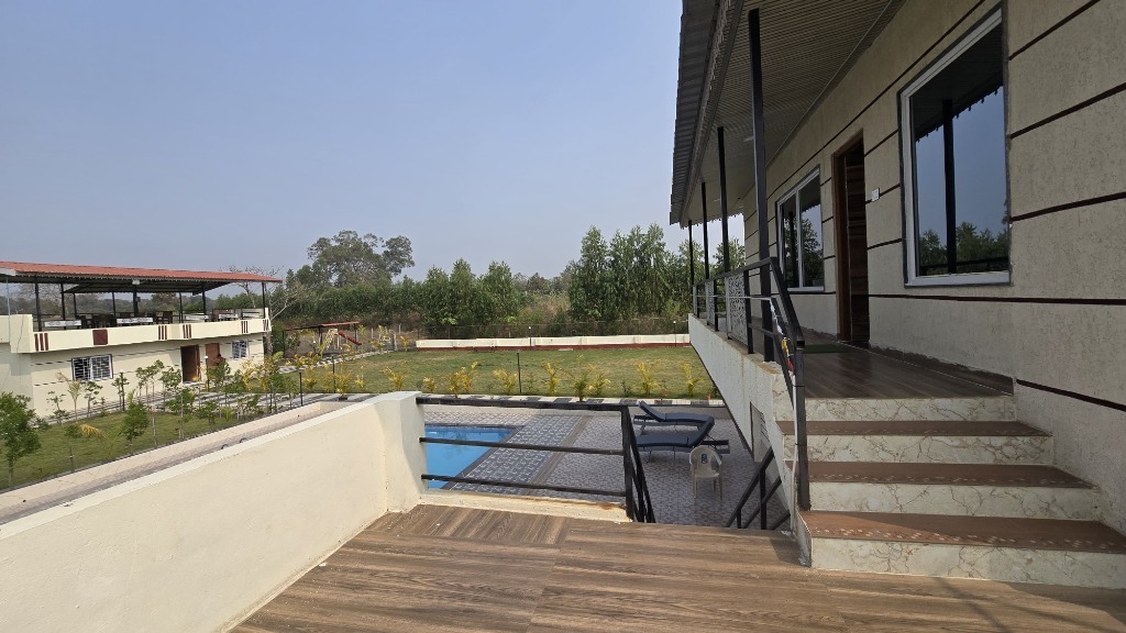 Balcony Terrace Deck at Krishna Farm